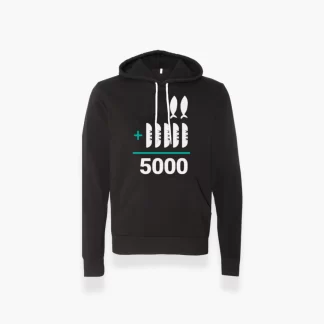 2 + 5 = 5000 black hoodie